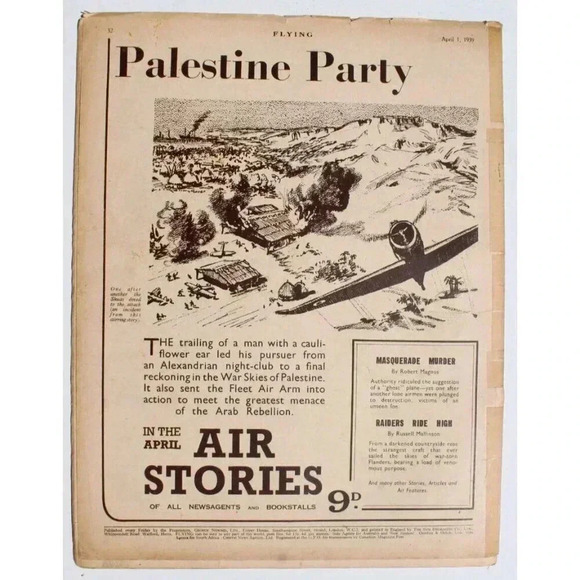 Vtg April 1, 1939 Flying Aviation Magazine Vol. 3 No. 1 - Britains Flying Boats - Picture 2 of 2